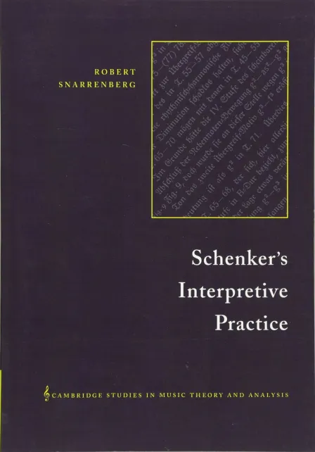 Schenker's Interpretive Practice
